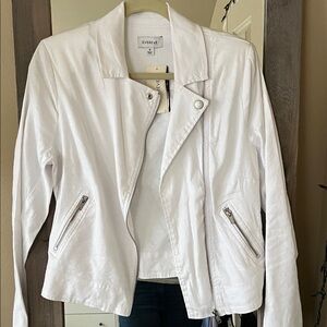 Evereve White Moto Jacket for Women